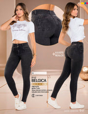 Jean Push Up Tiro Alto Gris Tyt Jeans Bélgica - foto 7