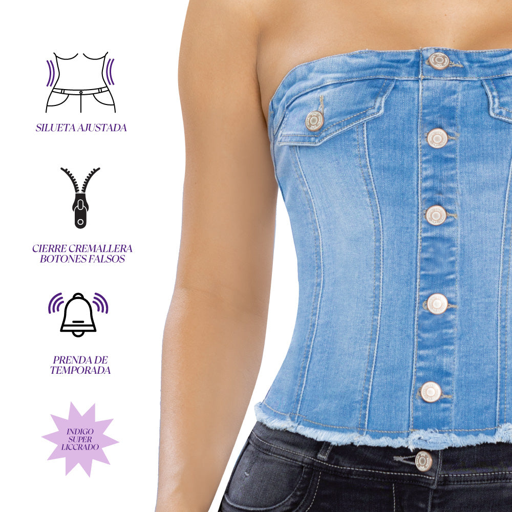 Corset Índigo Azul Medio TyT Conac