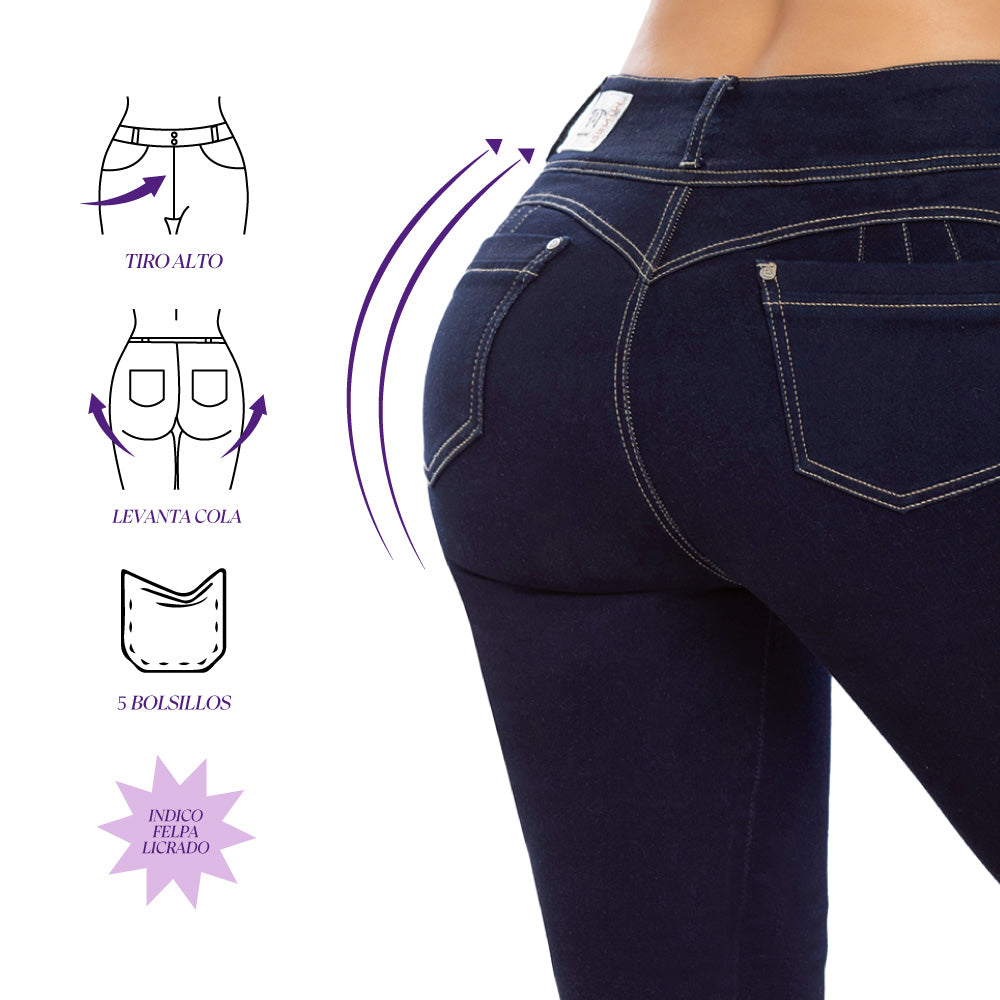Jeans Push Up Capri Azul Petróleo Tyt Melvin - 40