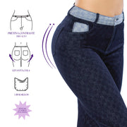 Jean Mom Azul Multicuadros Tyt Mezcal - 40