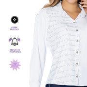 Blusa Confort Blanca TyT Vino