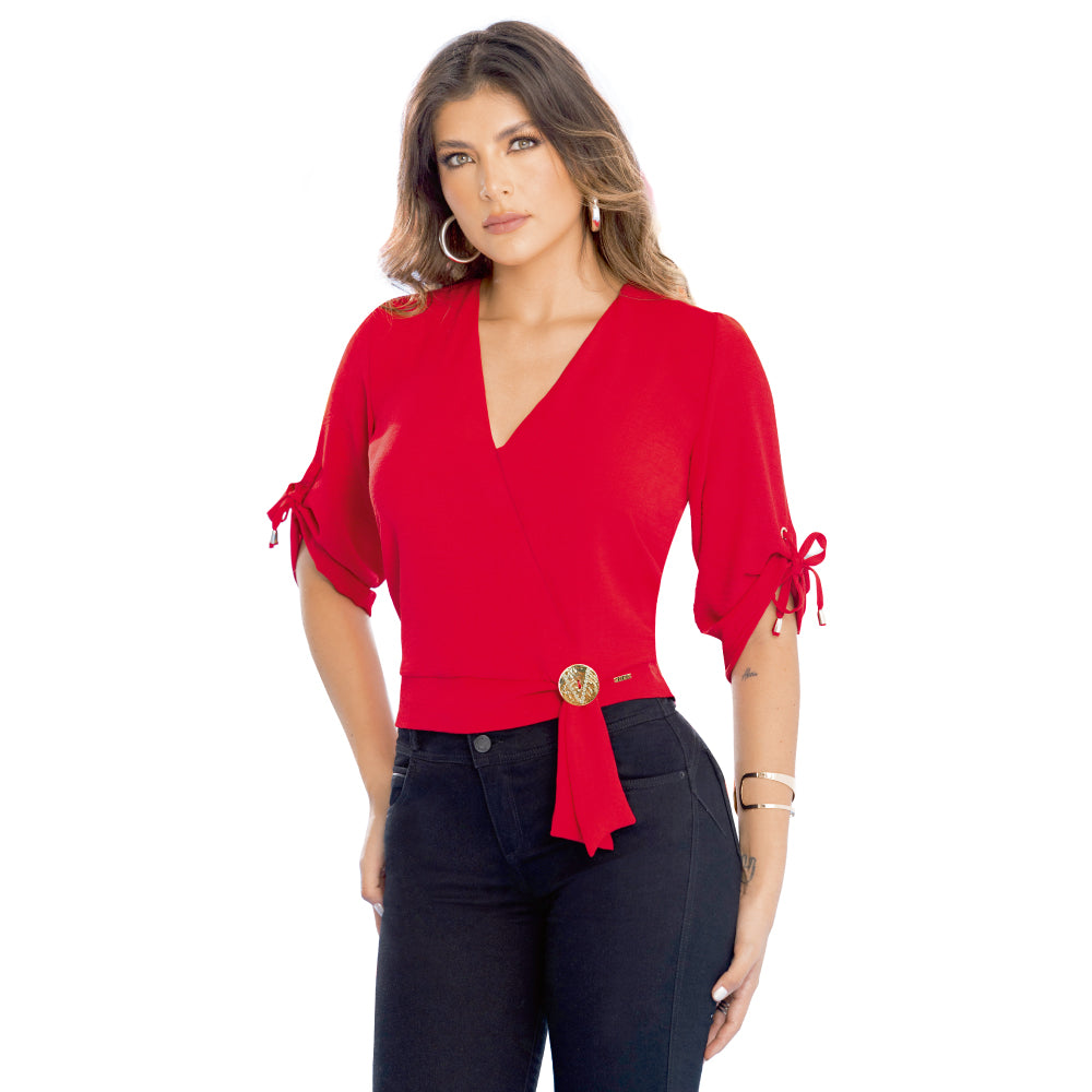 Blusa Amplia Rojo Cereza TyT Colorado