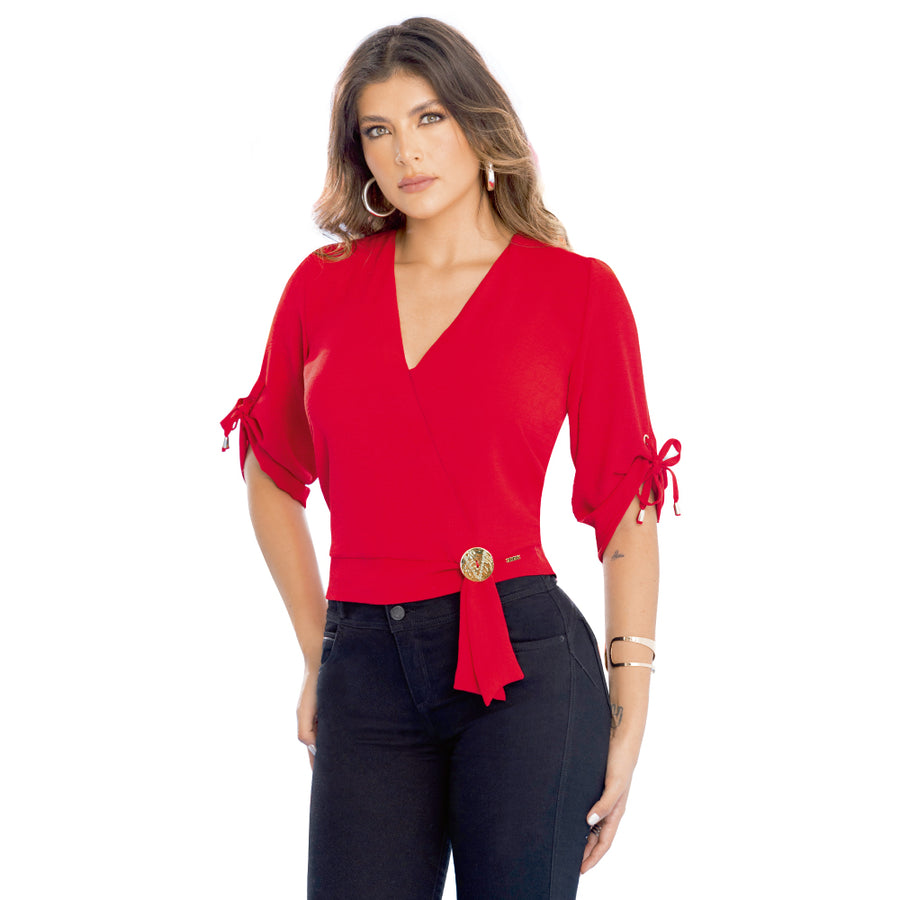 Blusa Amplia Rojo Cereza TyT Colorado