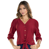 Camisa Manga 3/4 Burdeo Tyt Marcus