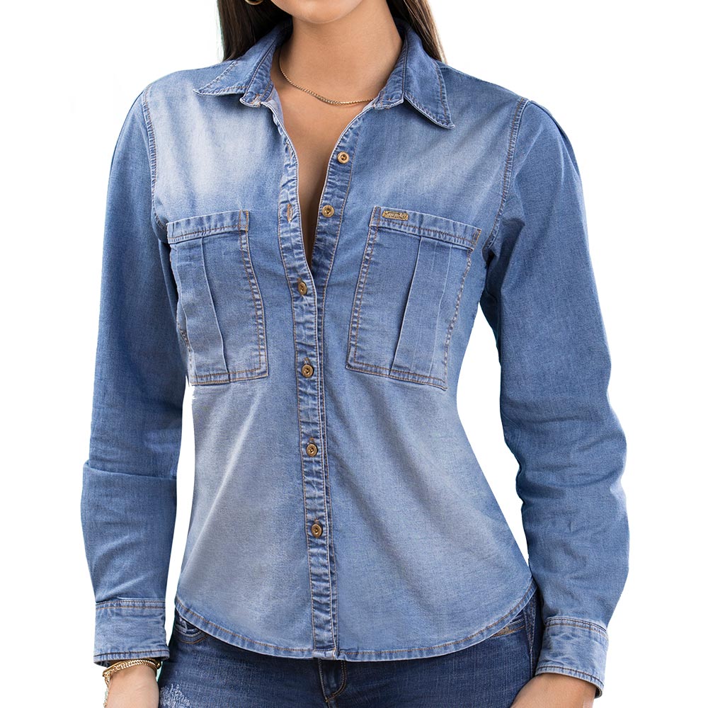 Blusa Silueta Confort Azul Tormenta TyT