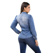 Blusa Silueta Confort Azul Tormenta TyT