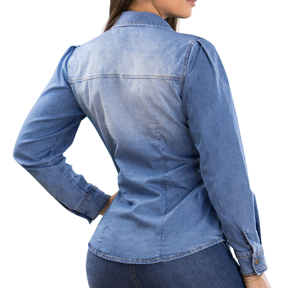 Blusa Silueta Confort Azul Tormenta TyT