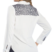Blusón Rayon Satín Estampado TyT Jinete — detalle posterior