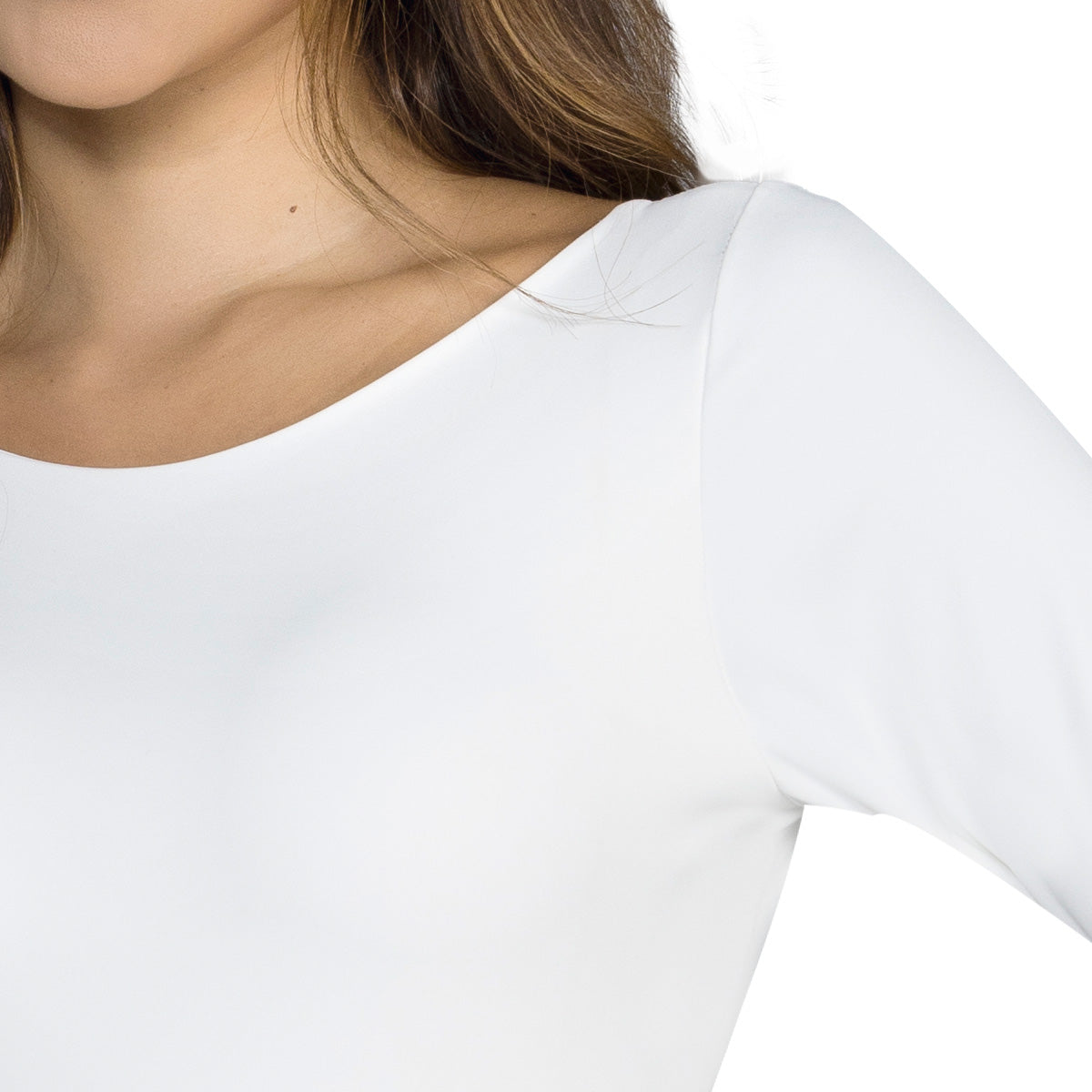 Body Manga Larga Beige Tyt Duran - foto 4