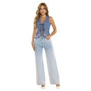 Jeans Palazzo Azul Tyt Jeans Bolivar - 42