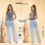 Jeans Palazzo Azul Tyt Jeans Bolivar