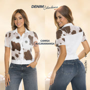 Blusa Camisera Print Vaca TyT Bucaramanga