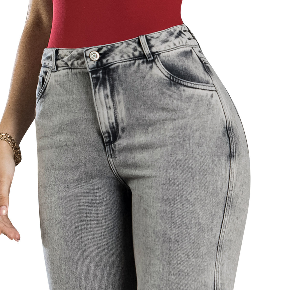 Jean Palazzo Tiro Alto Azul Tyt Jeans Triunfo - foto 3