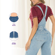 Jardinera Tiro Alto Azul Tyt Jeans Caldas - 40