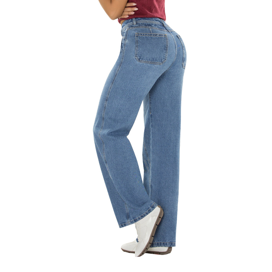 Jeans Palazzo Azul Medio Tyt Jeans Cali - 36