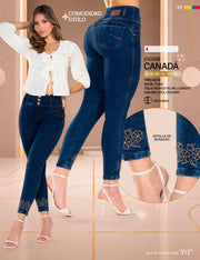 Jean Jogger Tiro Alto Azul Oscuro Tyt Jeans Canadá - foto 5
