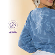 Blusa Chalís Confort Azul TyT Caribe