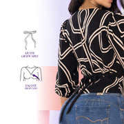 Blusa Ajustada Negra TyT Caricia