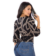 Blusa Ajustada Negra TyT Caricia