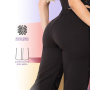 Pantalón Tiro Alto Bota Ancha Negro TyT Casanova