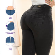 Jeans Push Up Gris Oscuro Tyt Jeans Cauca - 42