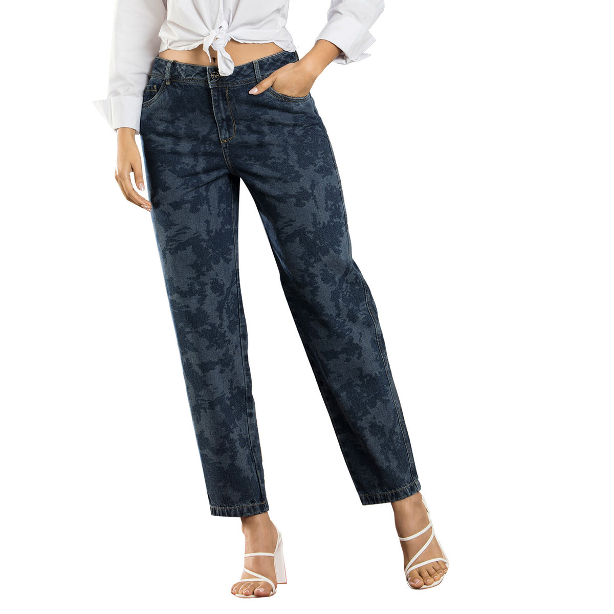 Jean Mom Tiro Alto Azul Oscuro Tyt Jeans Fuerza - foto 2