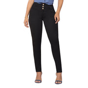 Jeans Push Up Negro Mujeron Cortazar - 38