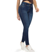 Jean Push Up Tiro Alto Azul Oscuro Tyt Jeans Curazao - foto 2