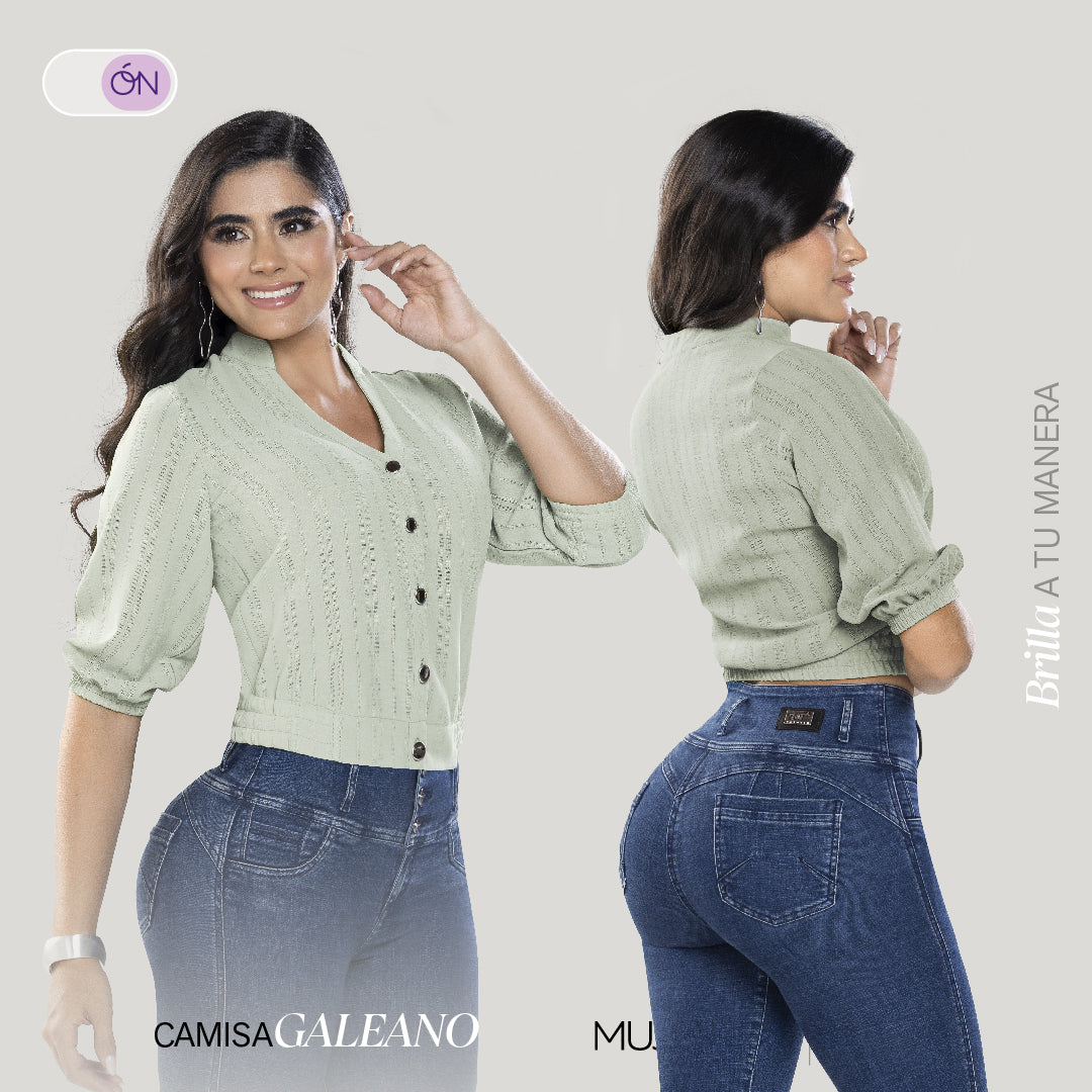 Camisa Confort Verde TyT Galeano