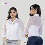 Camisa Ajustada Blanca TyT Lorette