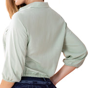 Blusa Lino Verde Manzana TyT Oblea