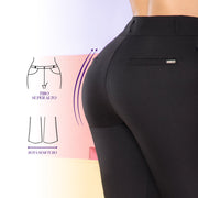 Pantalón Super Alto Tobillero Negro TyT Delirio