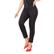 Pantalón Super Alto Tobillero Negro TyT Delirio