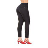 Pantalón Super Alto Tobillero Negro TyT Delirio