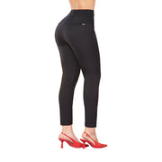 Pantalón Super Alto Tobillero Negro TyT Delirio