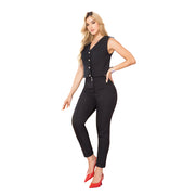 Pantalón Super Alto Tobillero Negro TyT Delirio