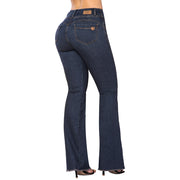 Jeans Bota Campana Azul Mujeron Deseo - 36