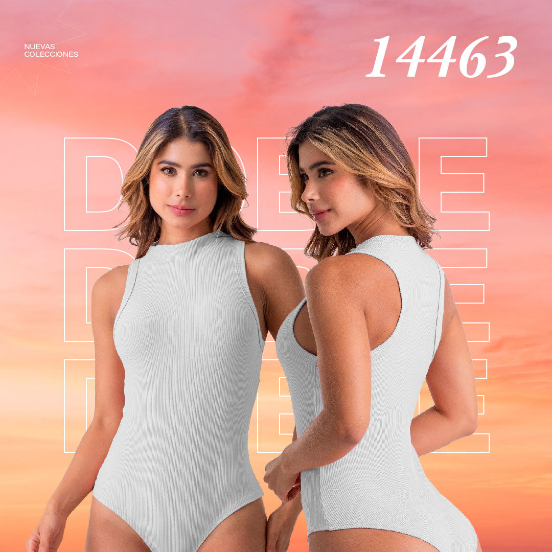 Body Ajustado Blanco Mujerón 14463