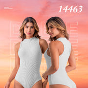 Body Ajustado Blanco Mujerón 14463
