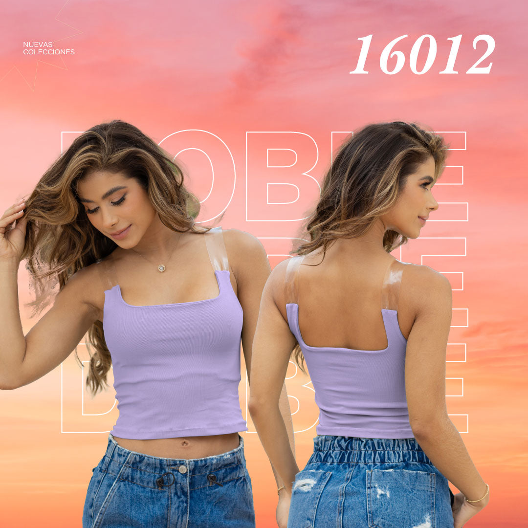 Blusa Ajustada Lila Mujerón 16012