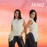 Blusa Sin Mangas Amarilla Mujerón 16502
