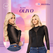 Blusa Ajustada Negra TyT Olivo
