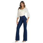 Jean Push Up Tiro Alto Azul Oscuro Tyt Jeans Egipto - foto 5