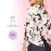 Camisa Estampado Botánico Blanco TyT Embrujo