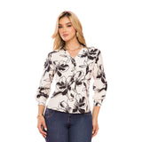 Camisa Estampado Botánico Blanco TyT Embrujo