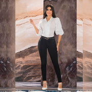 Blusa Ajustada Blanco TyT Escobar
