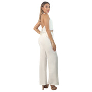 Conjunto Ajustado Tiro Alto Hueso Misshop 1047 — vista posterior