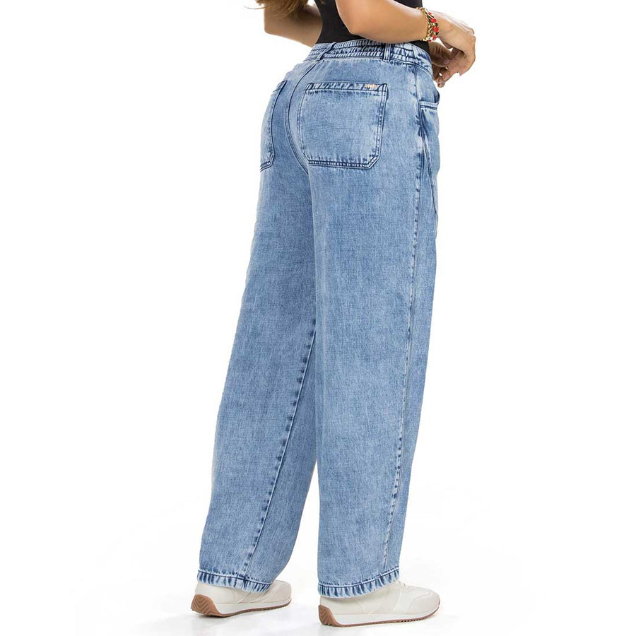 Jean Mom Tiro Alto Azul Medio Tyt Jeans España - foto 1