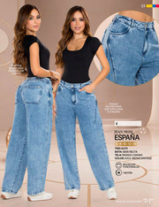 Jean Mom Tiro Alto Azul Medio Tyt Jeans España - foto 6