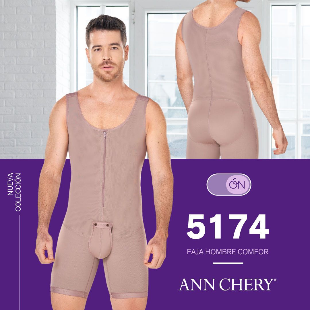 Faja Hombre Media Pierna Cocoa Ann Chery 5174 - S